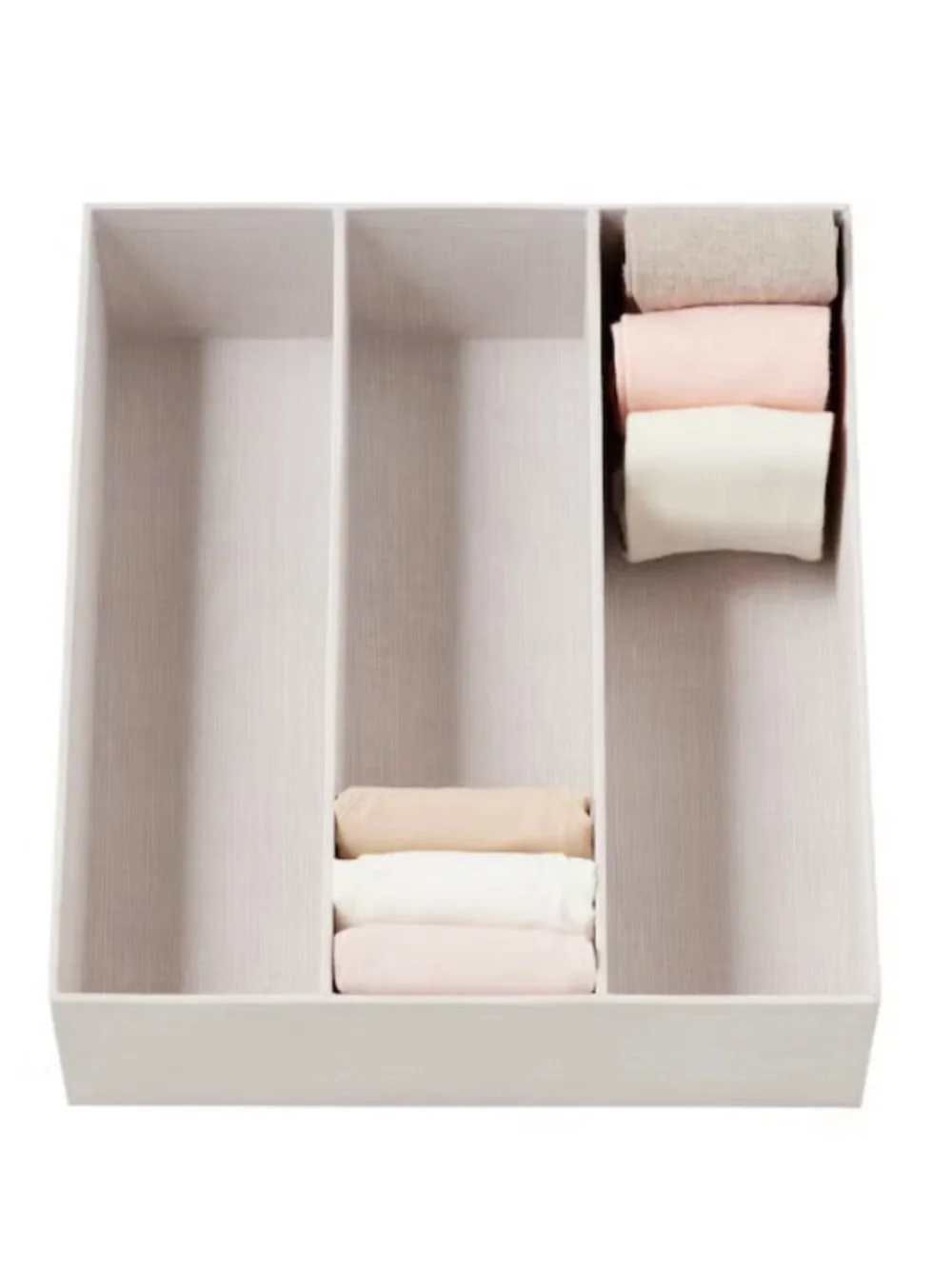 The Container Store Calm Hikidashi 3 Section Organizer